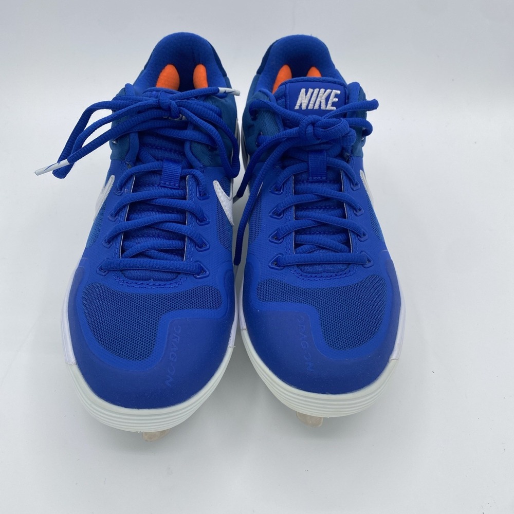 Nike Alfa Huarache Elite 2 Size 6.5 Blue White Metal Cleats